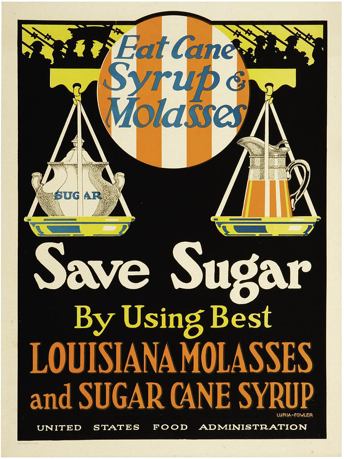 Sugar Painting - East Cane Syrup & Molasses by Luria-Fowler