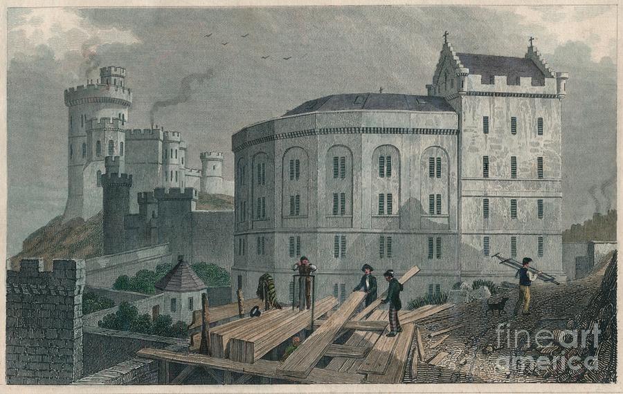 East End Of The Bridewell, And Jail Drawing by Print Collector