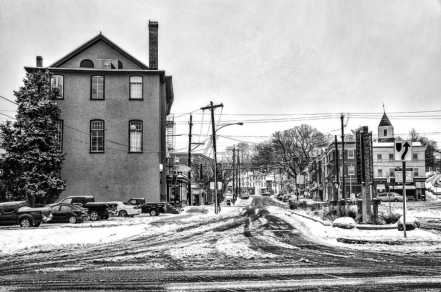 East Falls - Midvale Avenue in Winter Photograph by Bill Cannon