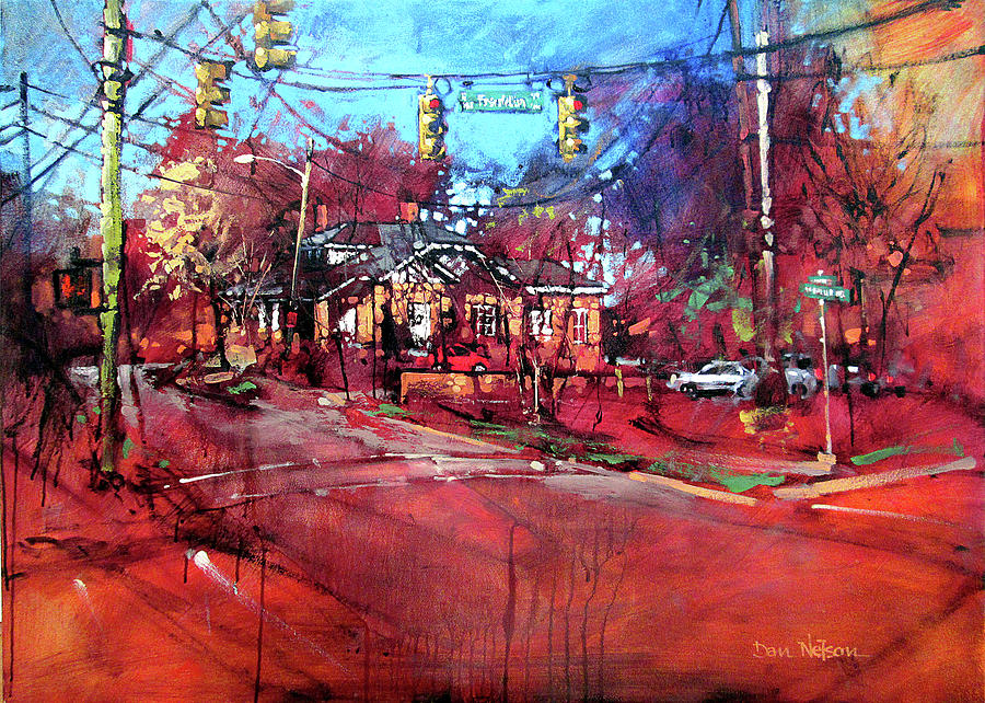 East Franklin In The Fall Painting