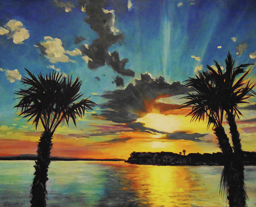East from the Yacht Club Painting by Jason Reinhardt
