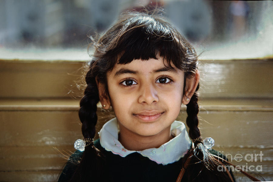 East Indian Girl With A Smile Photograph By Wernher Krutein Fine Art