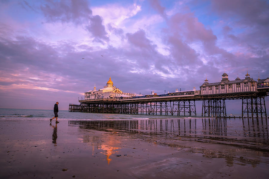 Eastbourne , East Sussex, England. 11th May, 2017. Man walking ...