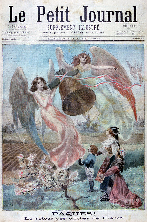 Easter, 1899. Artist F Meaulle Drawing by Print Collector