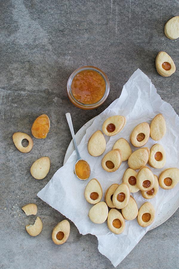 Easter Biscuits With Apricot Jam Photograph by Justina Ramanauskiene