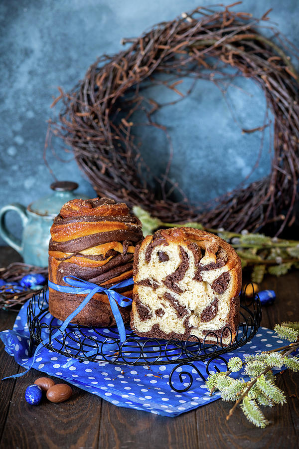 Easter Cakes Kulich With Cocoa Photograph by Irina Meliukh