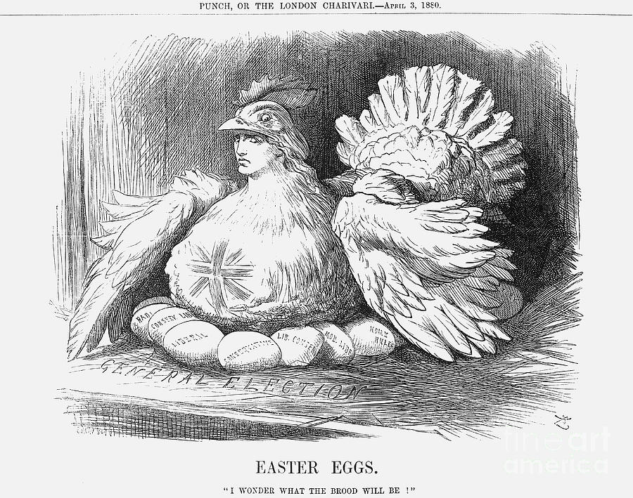 Easter Eggs, 1880. Artist Joseph Swain Drawing by Print Collector