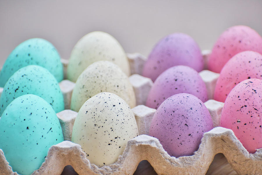 Easter Eggs 32 #pastel Photograph by Andrea Anderegg