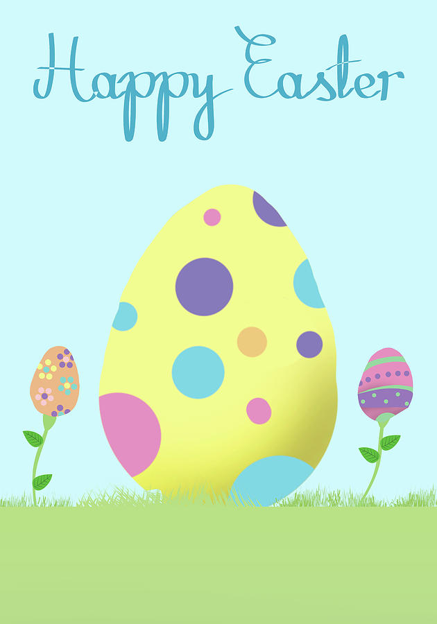 Easter Digital Art - Easter Eggs by Sd Graphics Studio