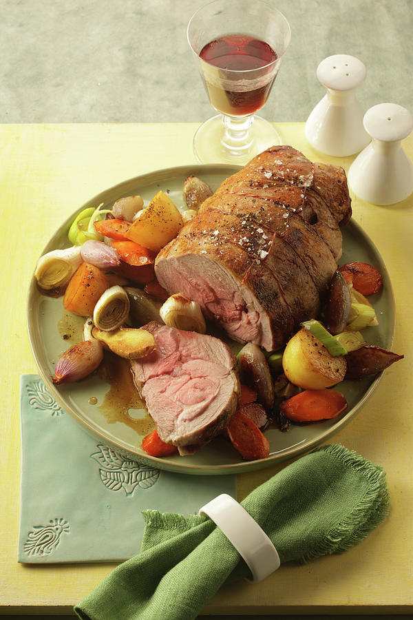Easter Lamb Cooked In A Casserole Dish Photograph by Uwe Bender