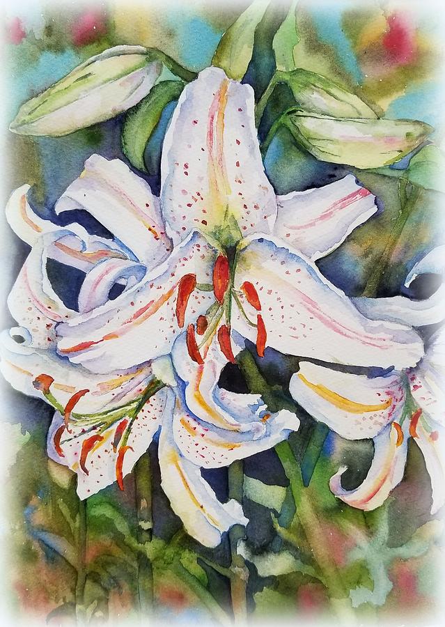 Easter Lilies Painting By Gwen Kodad   Easter Lilies Gwen Kodad 