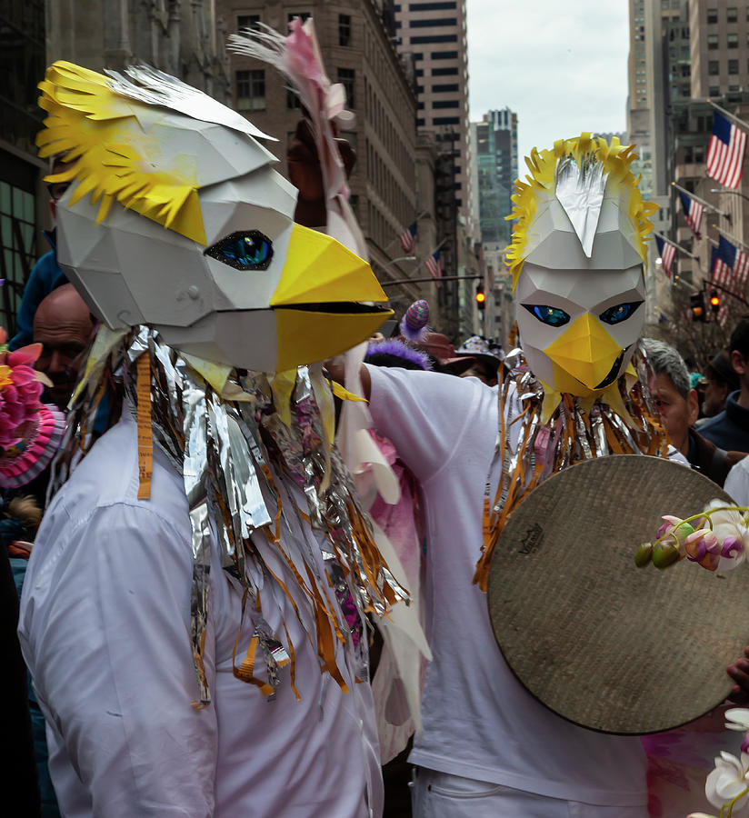 Easter Parade 4_21_2019 NYC Performers in Chicken Costumes Photograph by Robert Ullmann