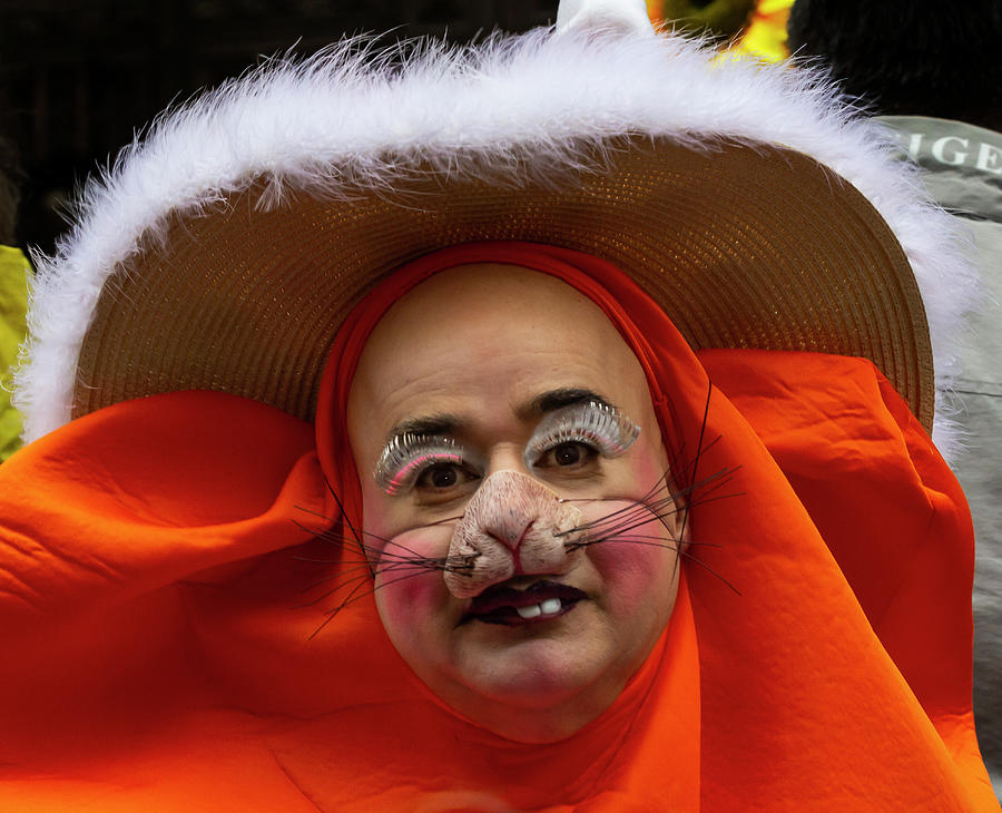 Easter Parade 4_21_2019 NYC Ugly Easter Bunny Photograph by Robert Ullmann