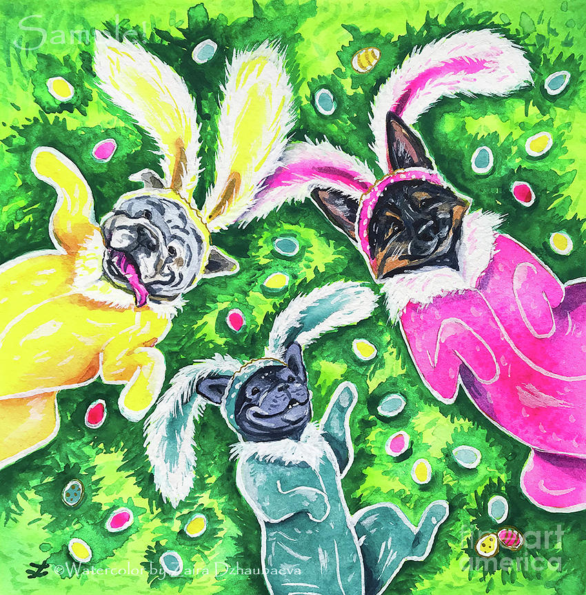 Easter Pups by Zaira Dzhaubaeva Easter Pups by Zaira Dzhaubaeva