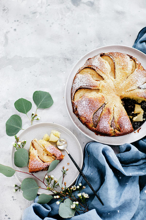 Easter Ricotta And Lemon Cake Photograph by Giedre Barauskiene