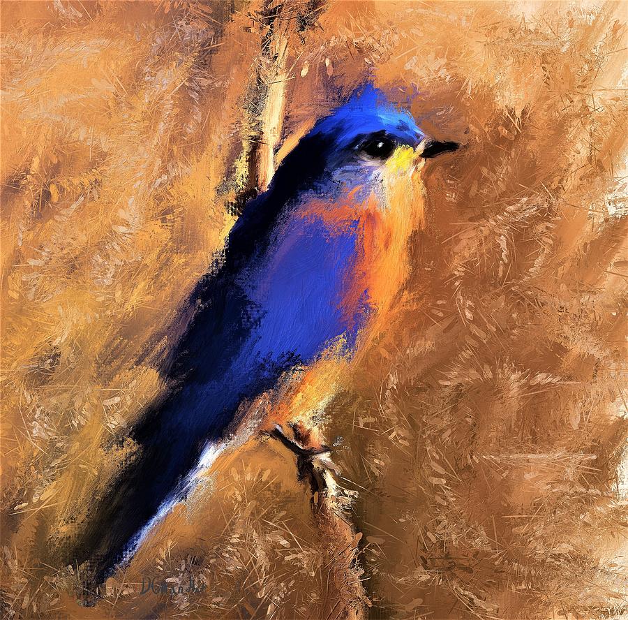 Eastern Bluebird Painting by Diane Chandler