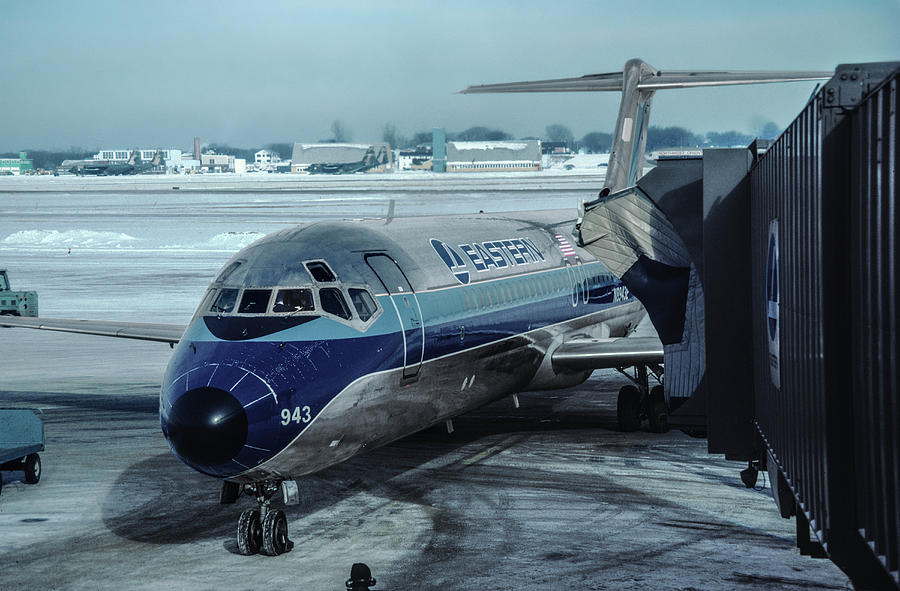 Eastern DC-9 in Cold Weather Photograph by Erik Simonsen