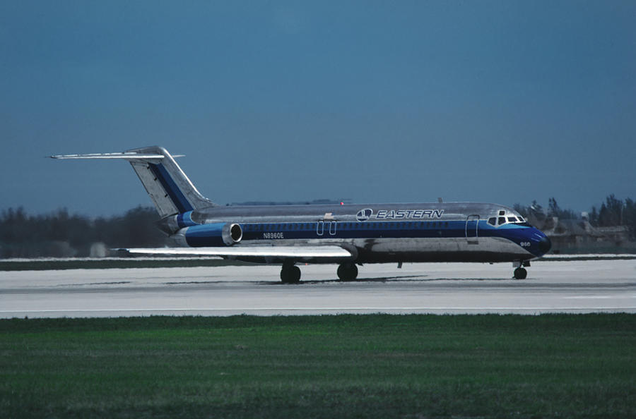 Eastern DC-9 in Miami Photograph by Erik Simonsen