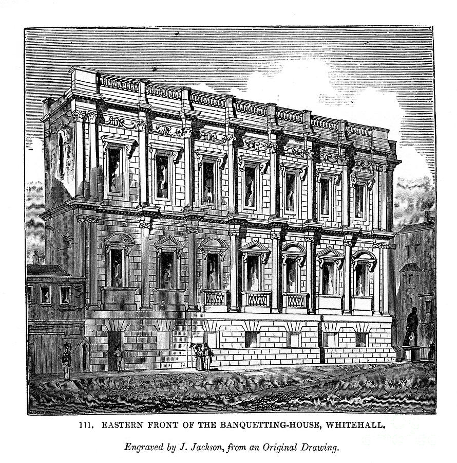 Eastern Front Of The Banquetting House Drawing by Print Collector