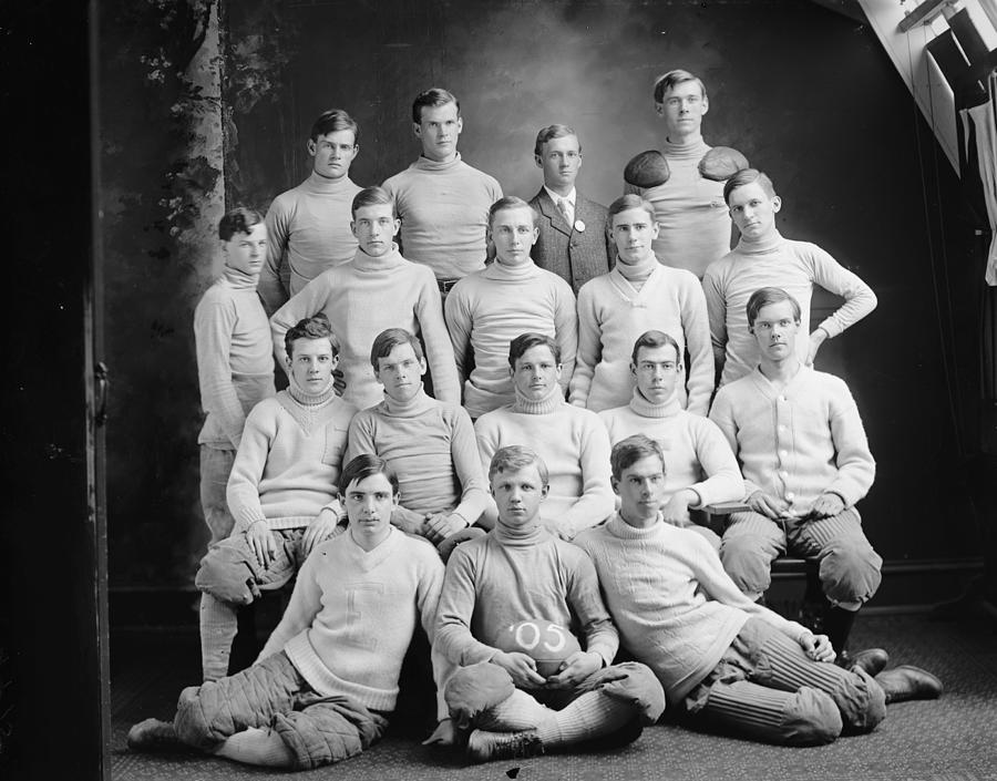 Eastern High School Football Team 1905 Painting by Celestial Images