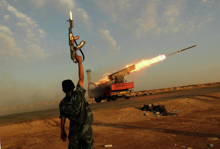 Eastern Libya Continues Fight Against Photograph by Chris Hondros