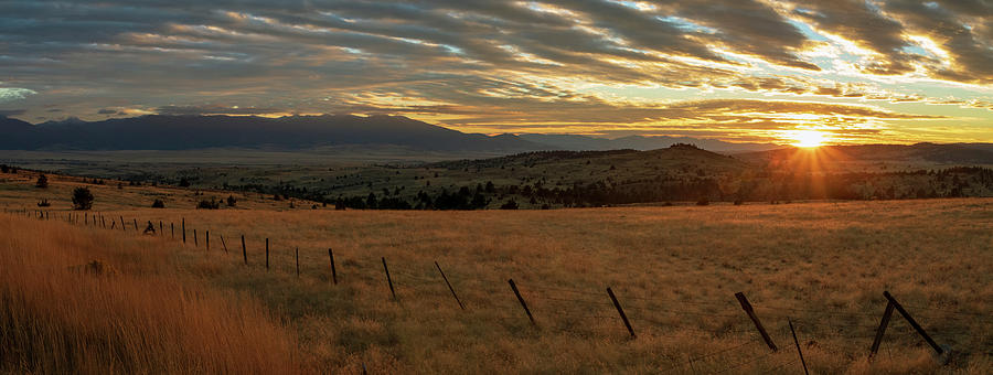 Eastern Oregon Sunset Panorama Photograph by Catherine Avilez