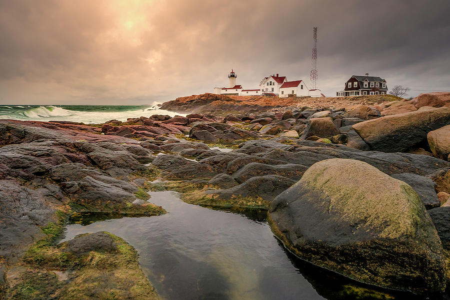 Eastern Point Lighthouse at Sunset by Thomas Gaitley Eastern Point Lighthouse at Sunset by Thomas Gaitley