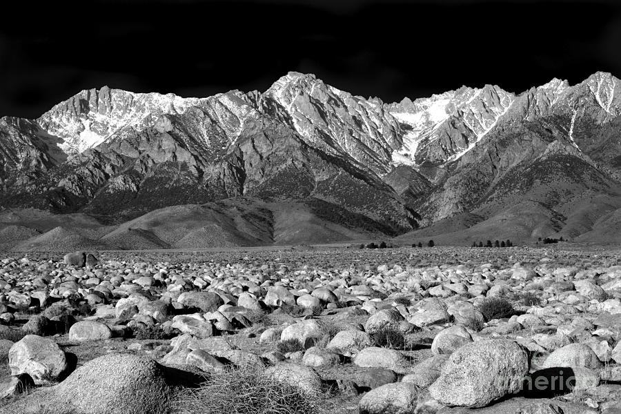 Eastern Sierra Nevada Morning, Monochrome Photograph by Douglas Taylor