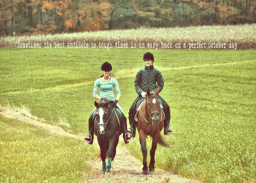 EASY HACK quote Photograph by Dressage Design