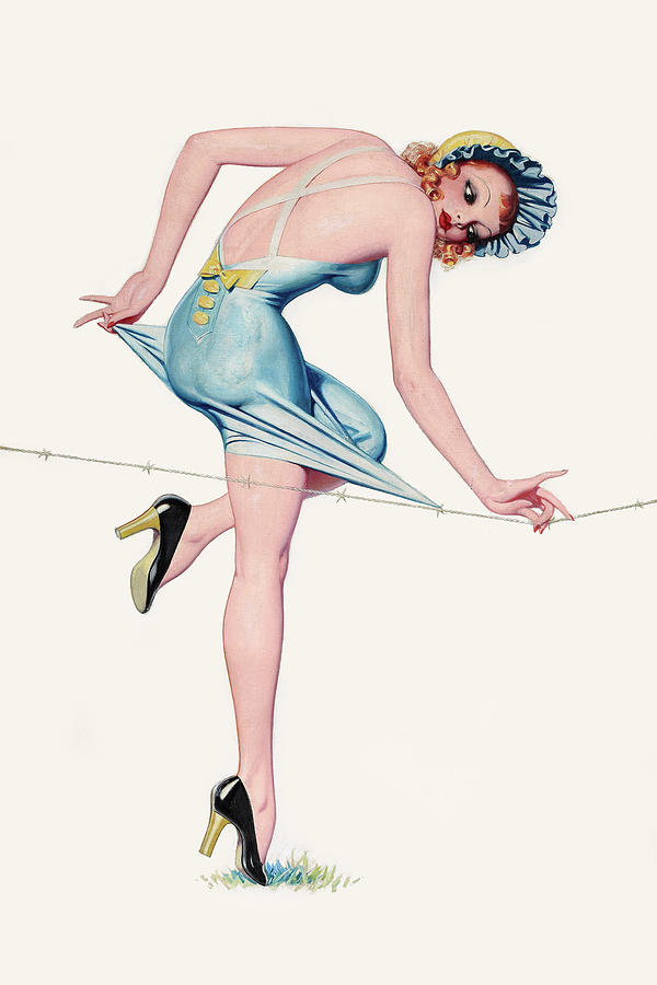 Easy to Get Stuck On! Painting by Enoch Bolles