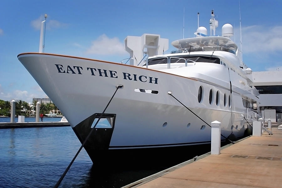 Eat the Rich Yacht Photograph by Susan Maxwell Schmidt