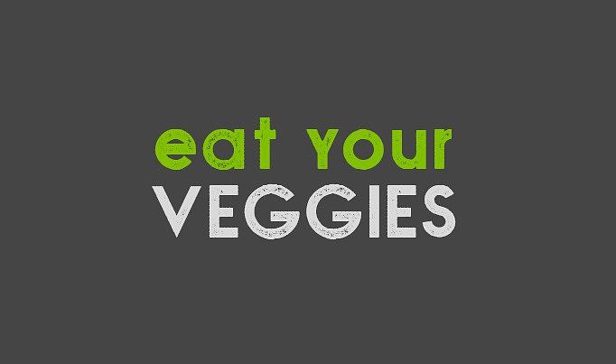 Eat your veggies - green and gray Drawing by Charlie Szoradi