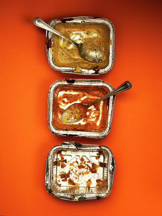 Eaten Take Way Curry Photograph by Hugh Johnson