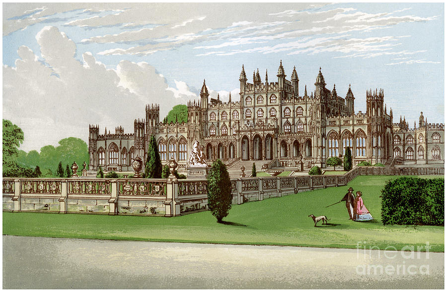 Eaton Hall, Cheshire, Home Of The Duke Drawing by Print Collector