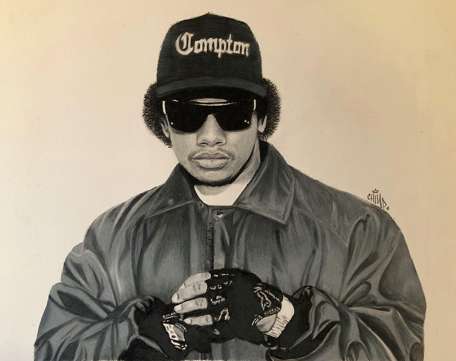 Eazy E Portrait Drawing by Jonathan CHIMP Guzman
