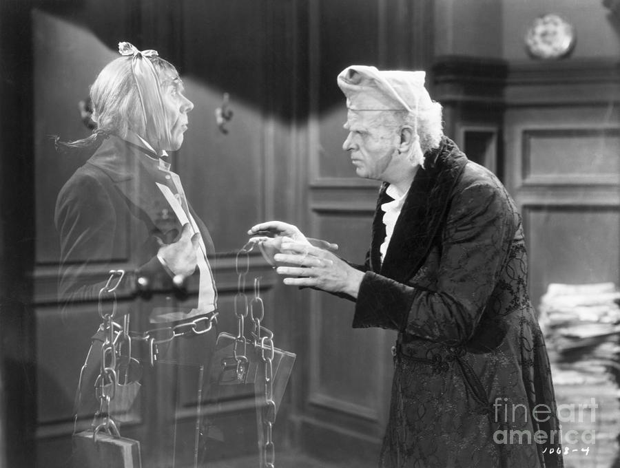 Ebenezer Scrooge Talking To Marleys Photograph by Bettmann