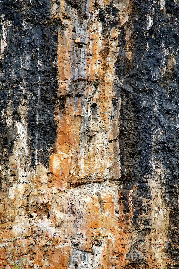 Echo Bluff Wall Texture Photograph by Kevin Anderson