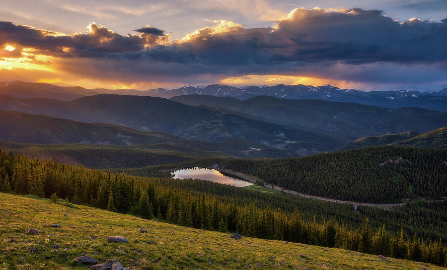 Colorado Photograph - Echo Lake Sunset by Darren White