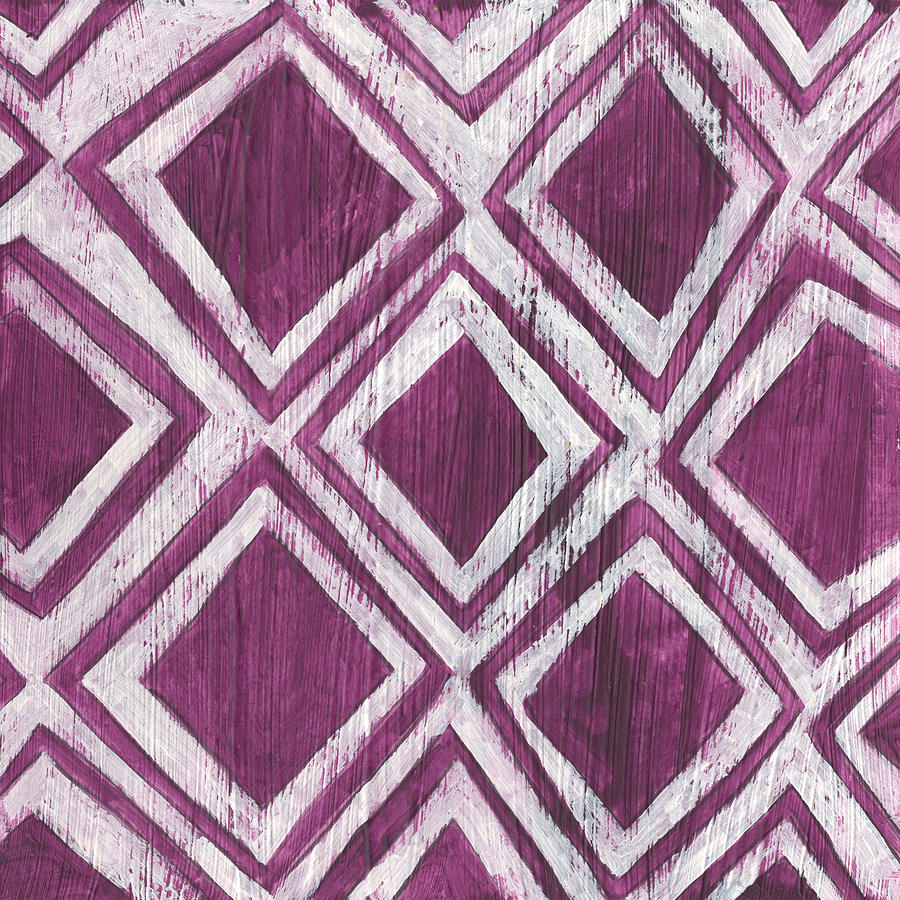 Textiles Painting - Eclectic Textile Vi by June Erica Vess