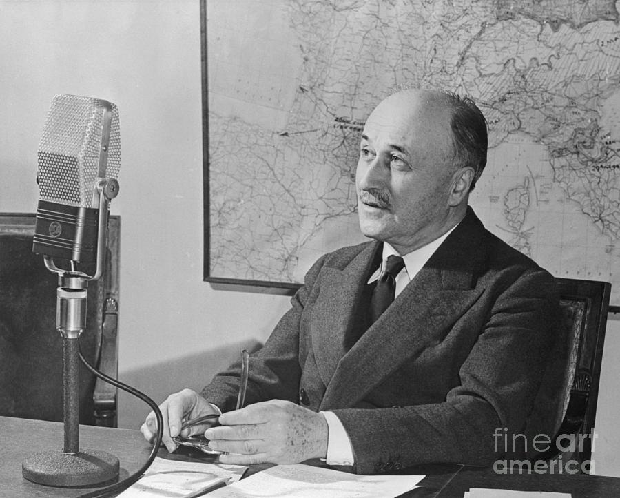 Economist Jean Monnet Broadcasting Photograph by Bettmann