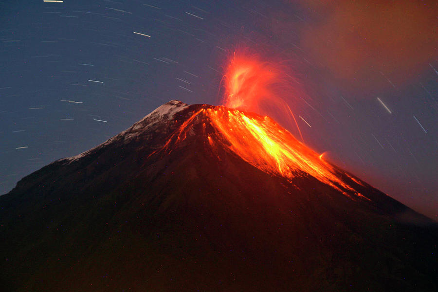 Ecuadors Tungurahua Volcano Erupts Photograph by Stringer . - Fine Art ...