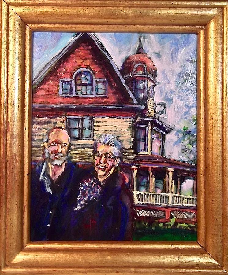 Ed, Beth, Home Painting by Les Leffingwell