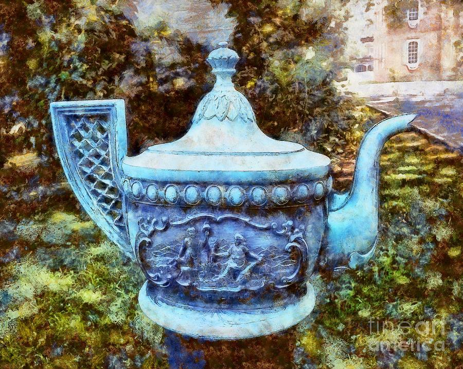 Edenton NC Teapot Shady Garden  Photograph by Janine Riley