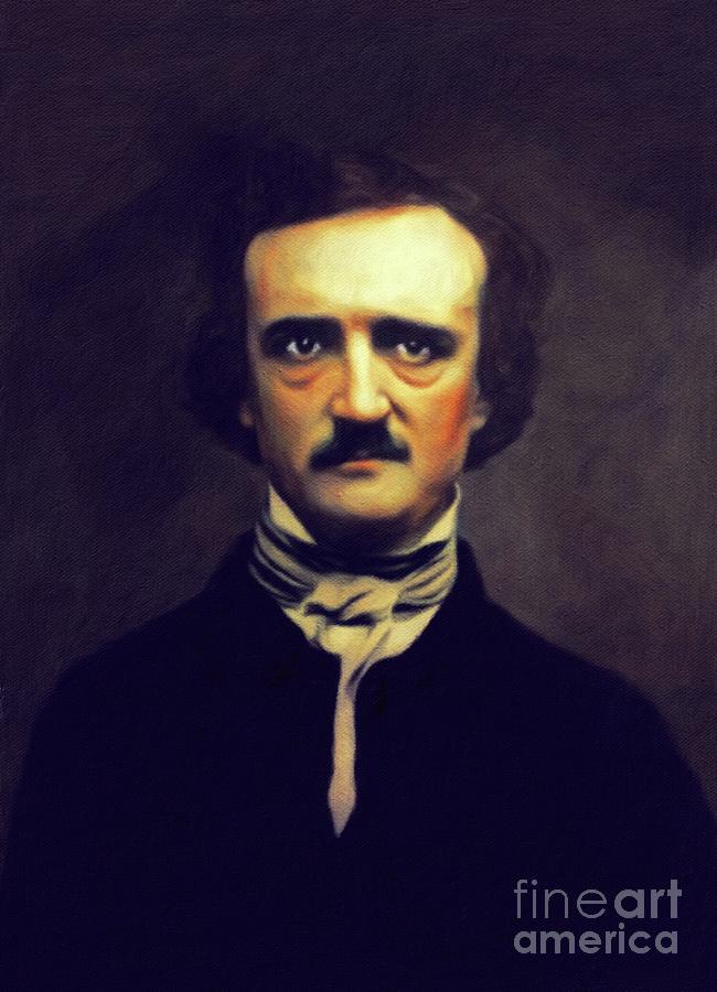 Edgar Allan Poe, Author Painting by Esoterica Art Agency - Fine Art America