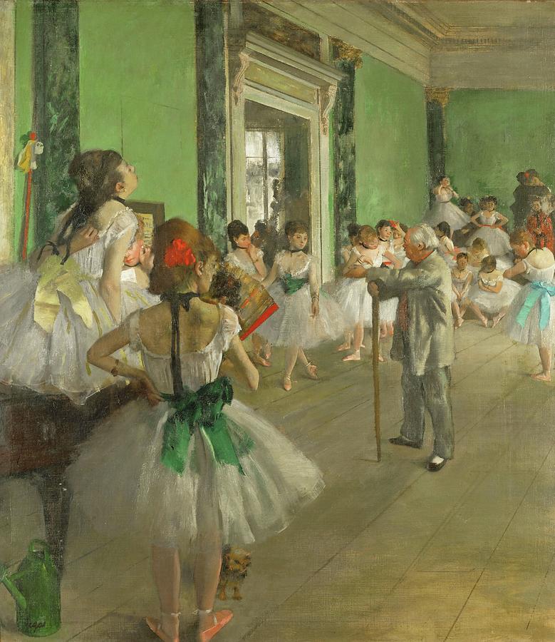 EDGAR DEGAS La Classe de danse The Ballet Class. Date/Period 1871 - 1874. Painting. Oil on canvas. Painting by Edgar Degas