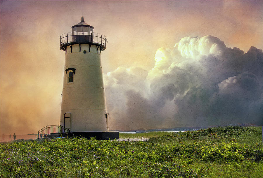 Edgartown Lighthouse - 2 Digital Art by Terry Davis