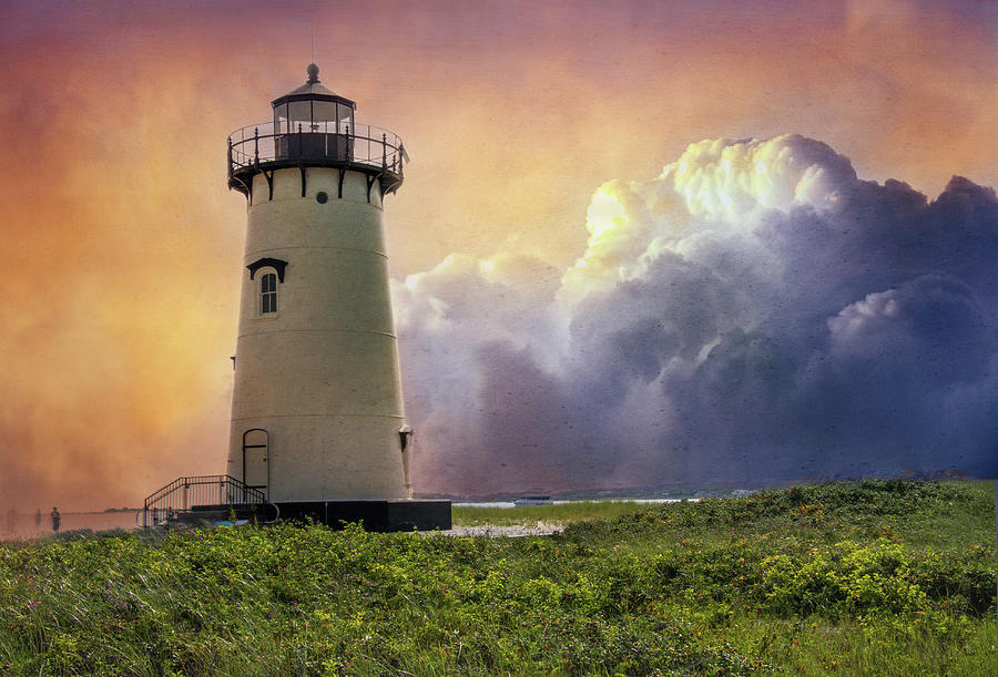 Edgartown Lighthouse 4 Digital Art by Terry Davis