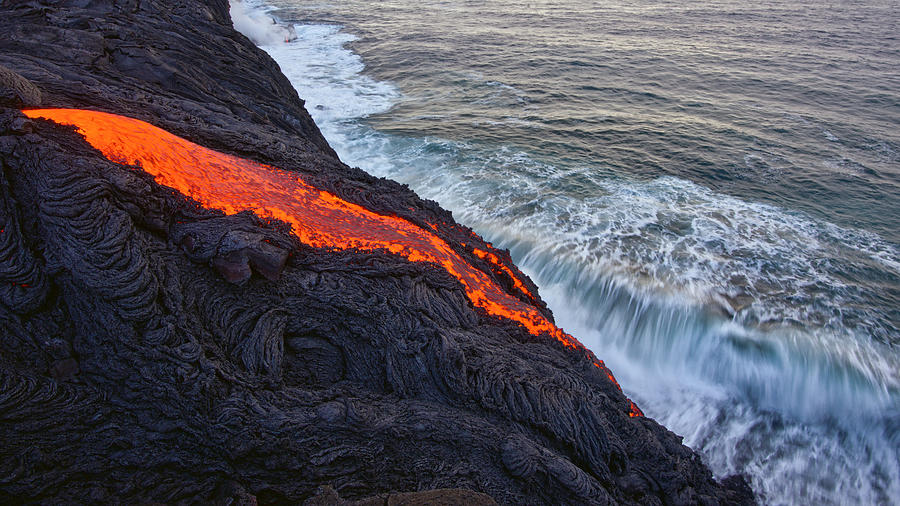 Magma Photograph - Edge Of Creation by Andrew J. Lee