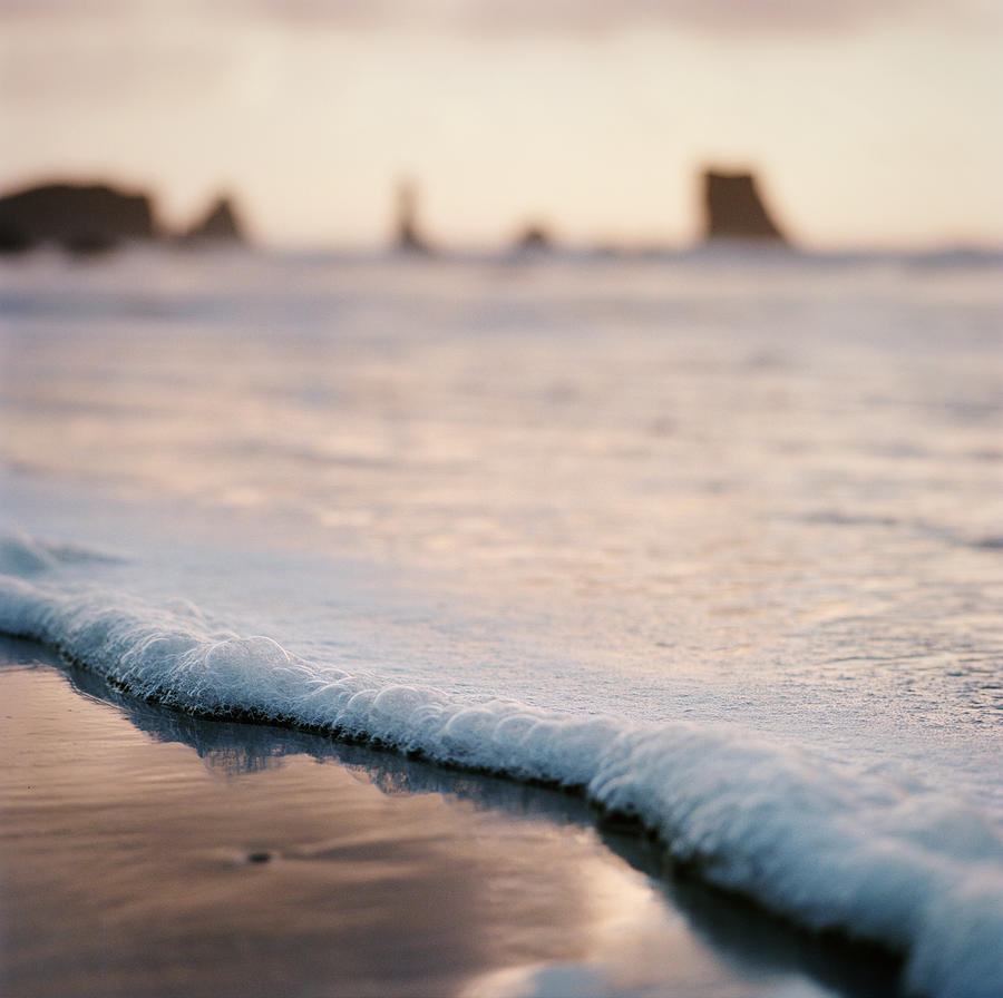 Edge Of Gentle Wave At Beach Photograph by Danielle D. Hughson