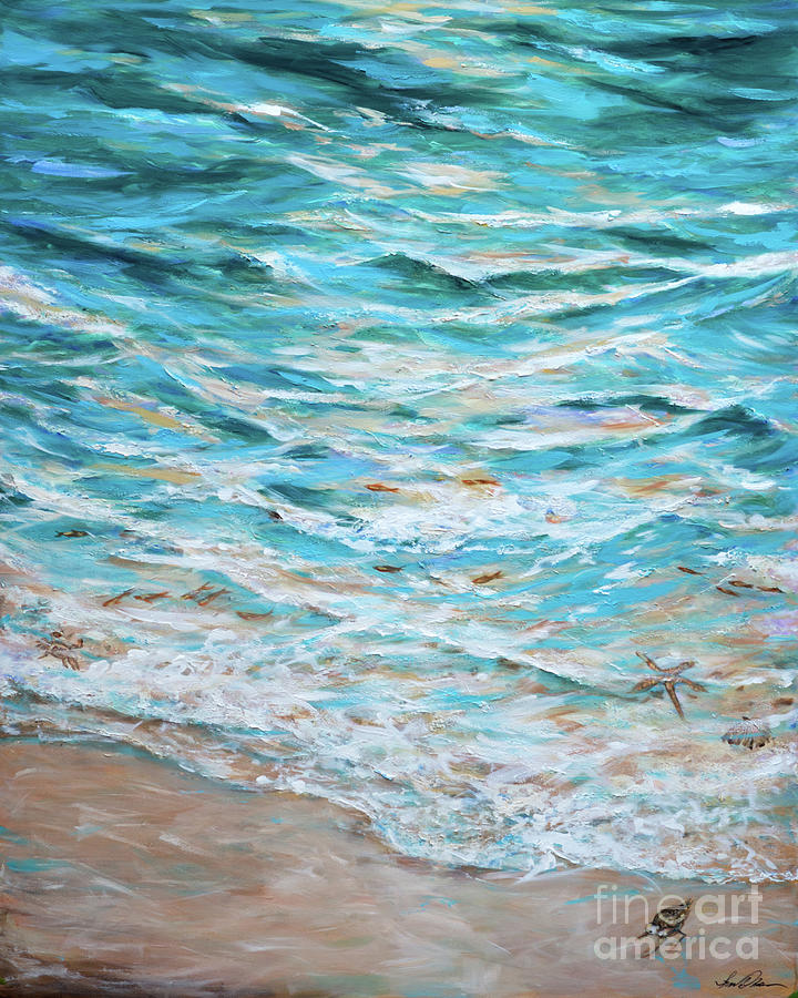 Edge of Tide Piper Painting by Linda Olsen